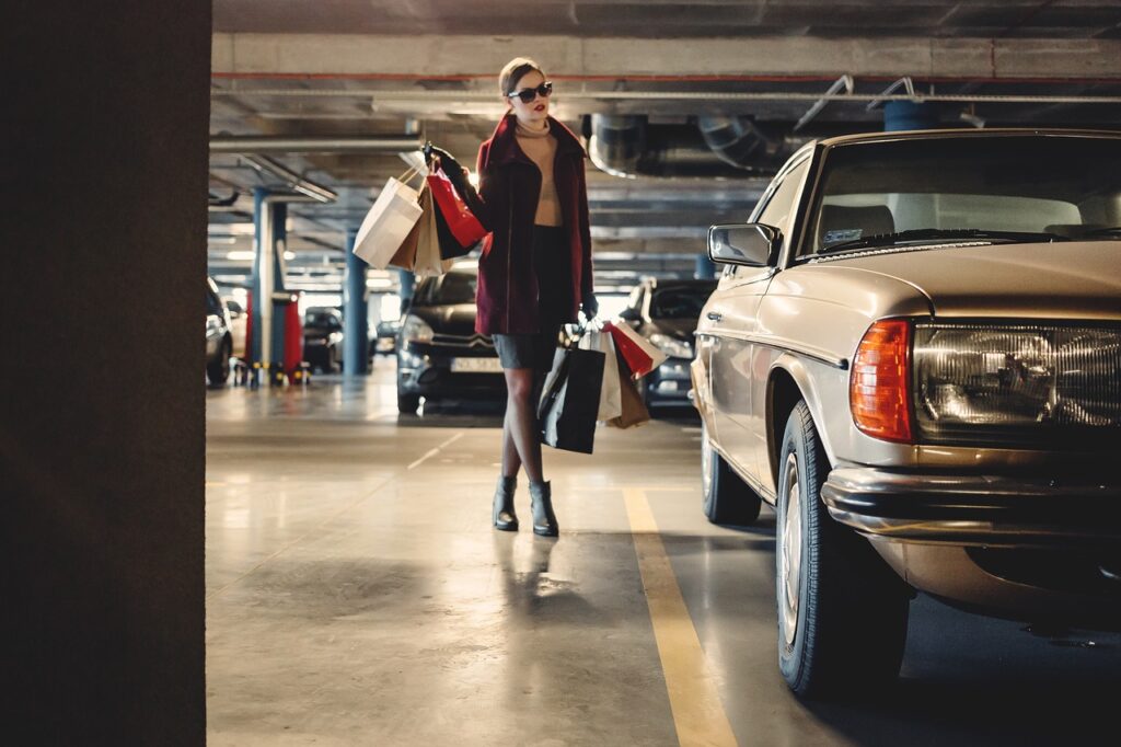 People Woman Fashion Beauty Shopping Carpark